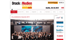 Desktop Screenshot of 2011.druckawards.de