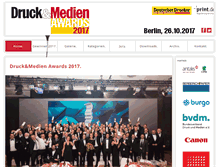 Tablet Screenshot of 2011.druckawards.de